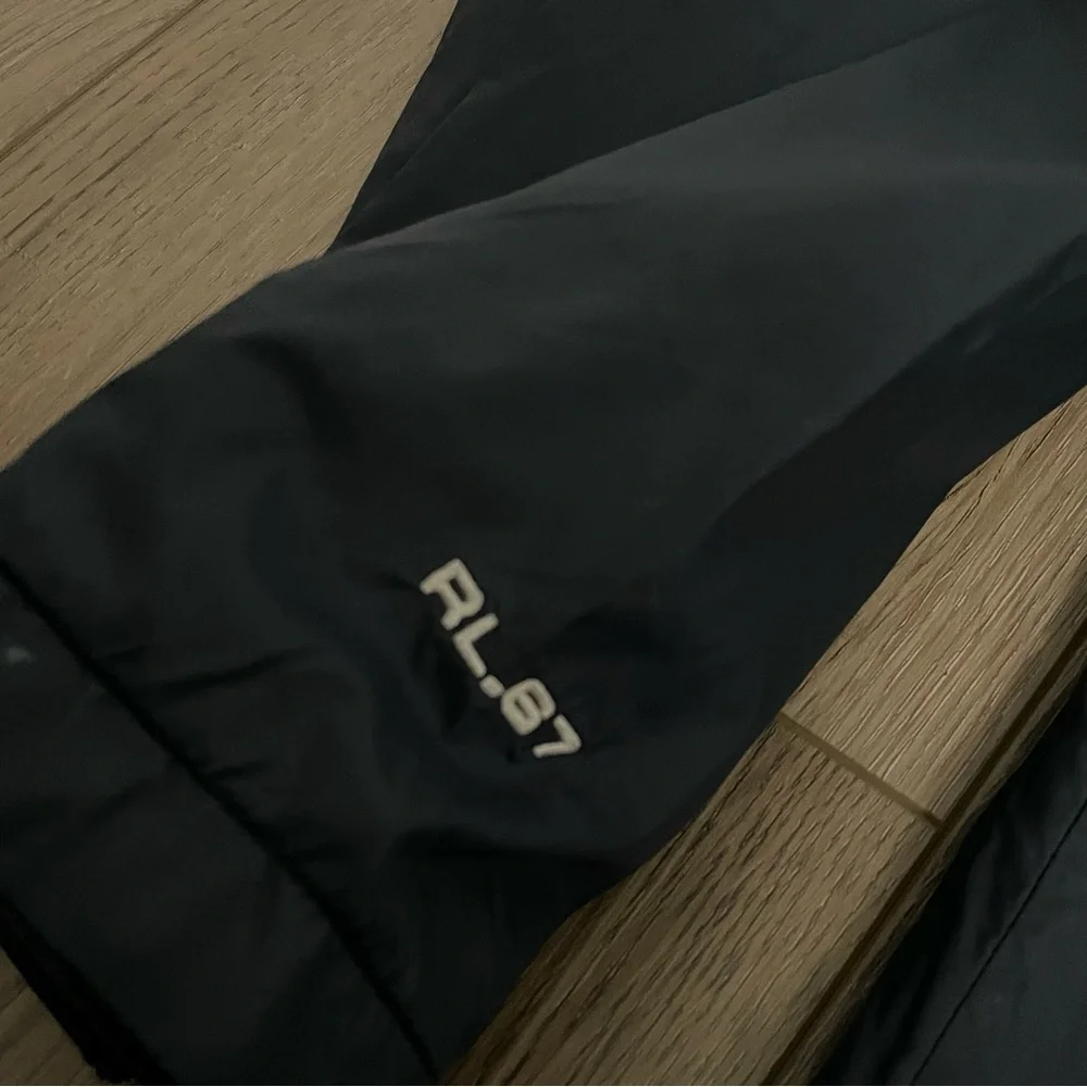 RL Ralph‎ Lauren Polo Jean Company Y2K Spellout Windbreaker Jacket Black